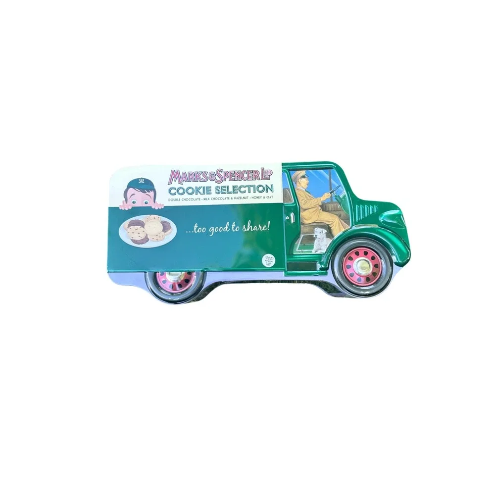 Marks & Spencer Cookie Tin Truck -‎ Novelty Collectible Food Storage